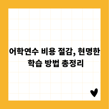 어학연수 비용 절감, 현명한 학습 방법 총정리