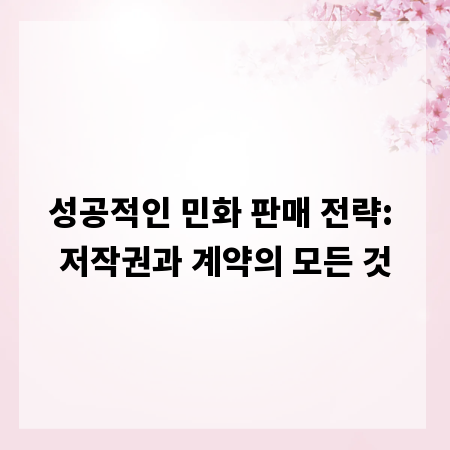 성공적인 민화 판매 전략: 저작권과 계약의 모든 것