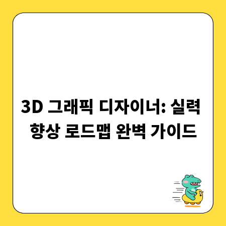 3D 그래픽 디자이너: 실력 향상 로드맵 완벽 가이드