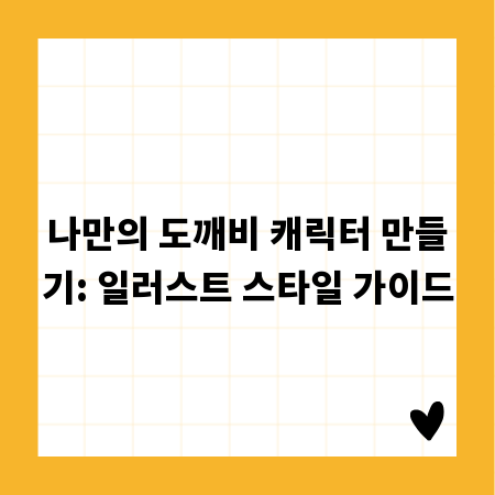 나만의 도깨비 캐릭터 만들기: 일러스트 스타일 가이드