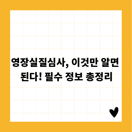 영장실질심사, 이것만 알면 된다! 필수 정보 총정리