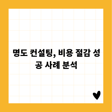 명도 컨설팅, 비용 절감 성공 사례 분석