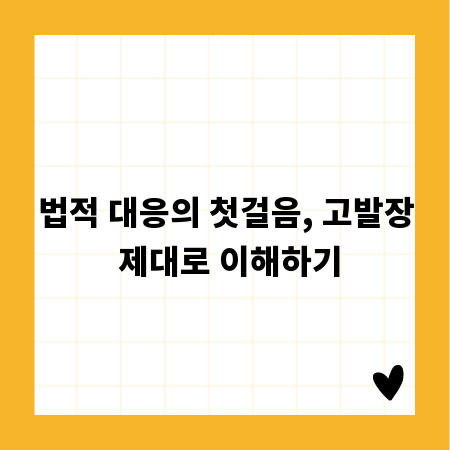 법적 대응의 첫걸음, 고발장 제대로 이해하기
