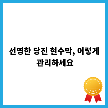 선명한 당진 현수막, 이렇게 관리하세요