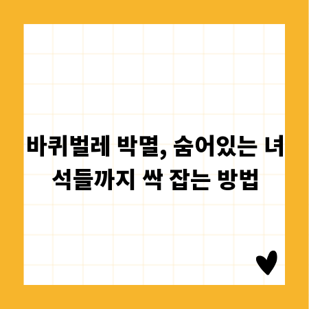 바퀴벌레 박멸, 숨어있는 녀석들까지 싹 잡는 방법
