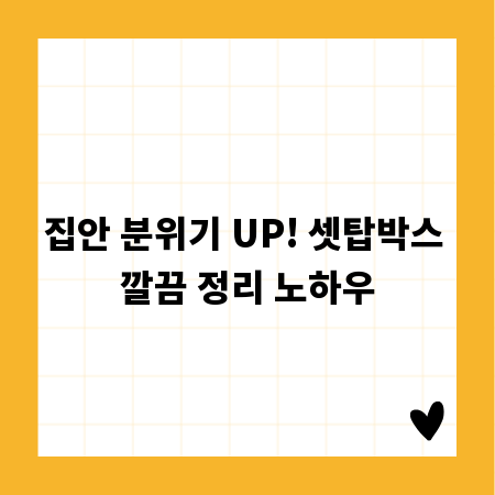 집안 분위기 UP! 셋탑박스 깔끔 정리 노하우